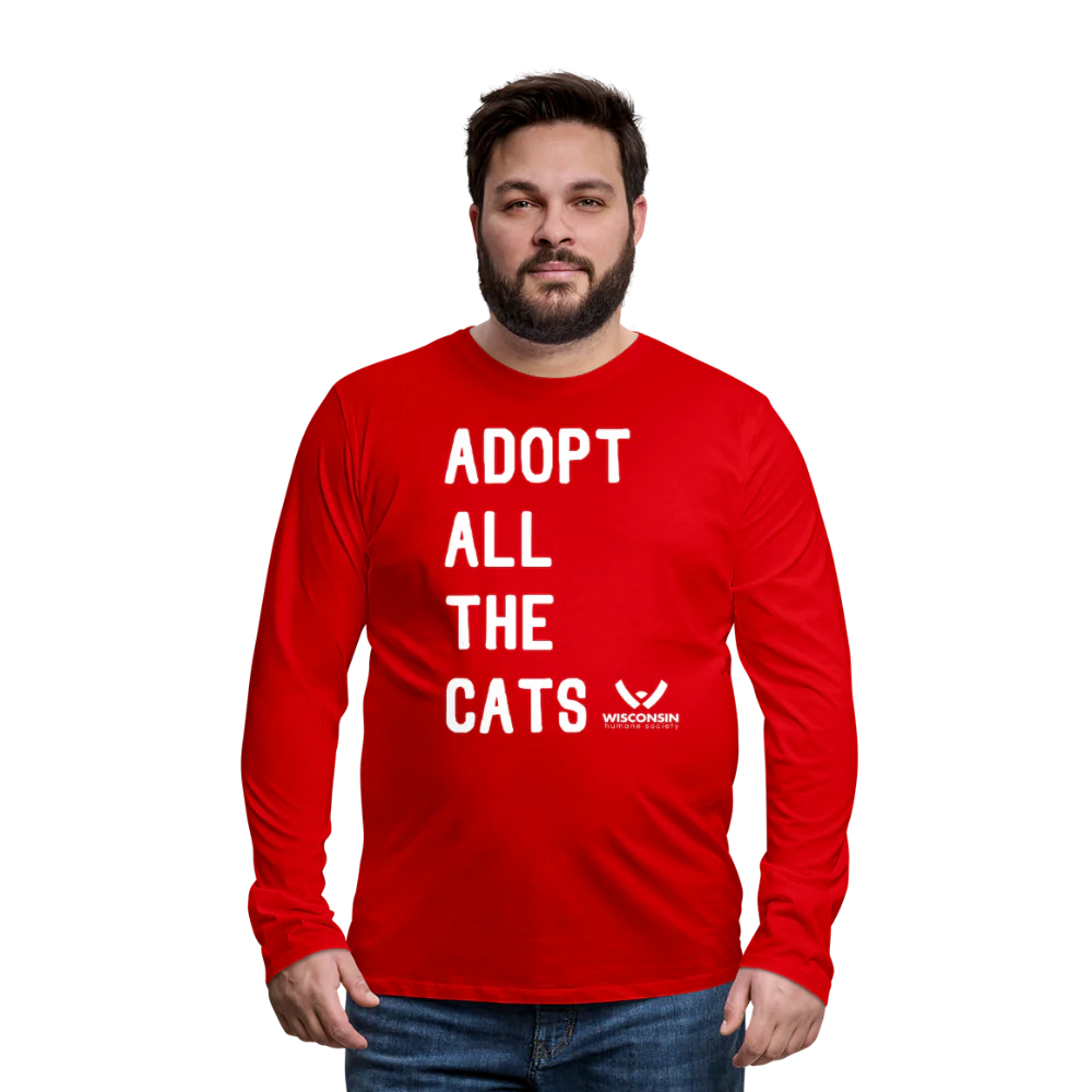 Adopt All the Cats Classic Premium Long Sleeve T-Shirt - Image 10
