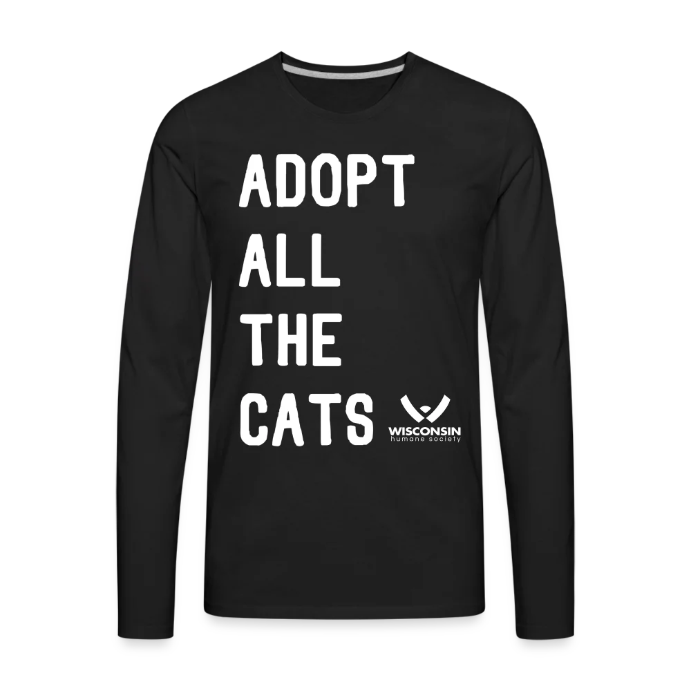 Adopt All the Cats Classic Premium Long Sleeve T-Shirt - Image 11