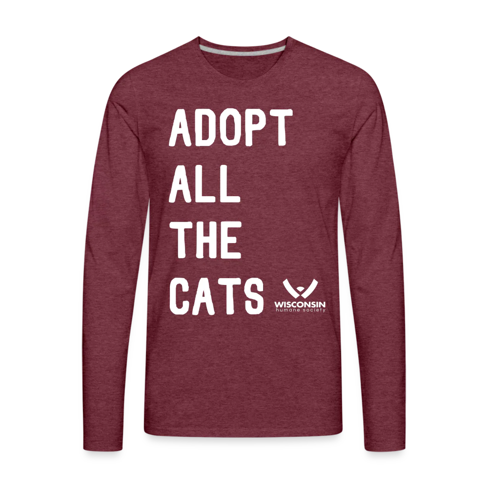 Adopt All the Cats Classic Premium Long Sleeve T-Shirt - Image 3