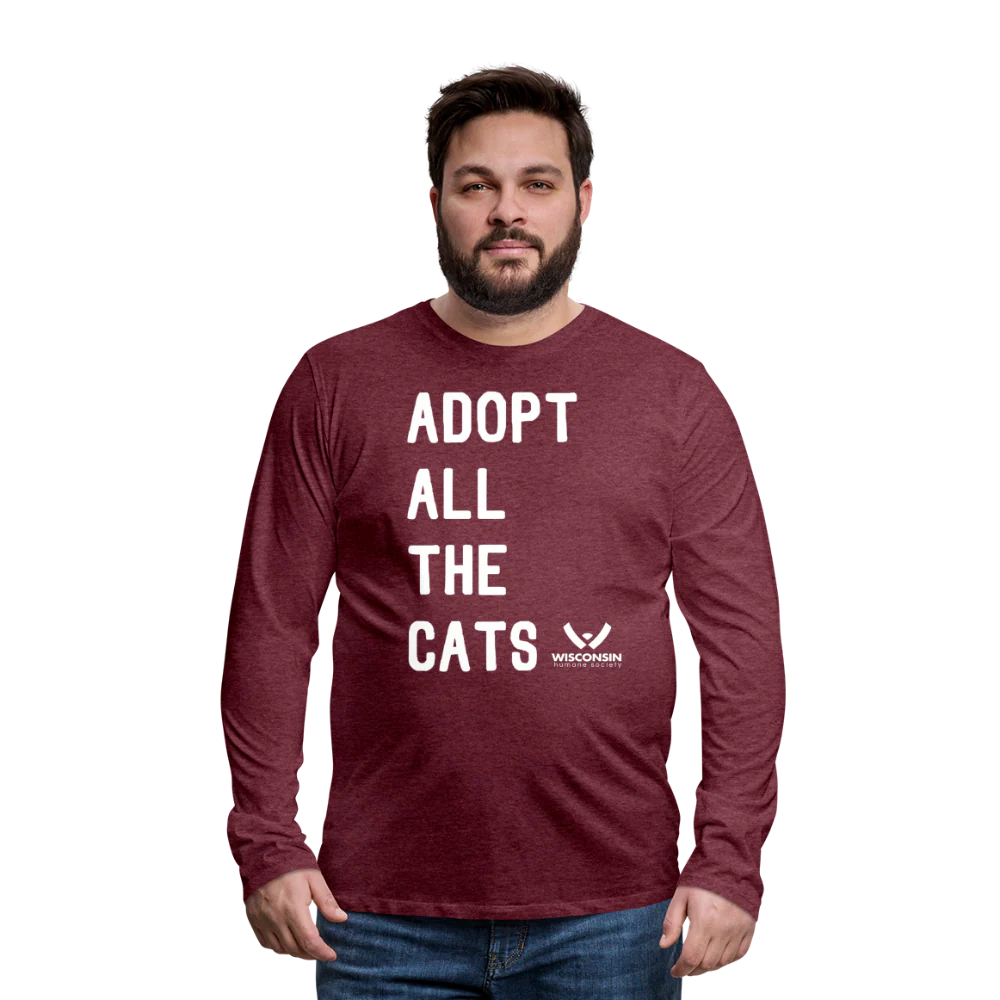 Adopt All the Cats Classic Premium Long Sleeve T-Shirt - Image 4