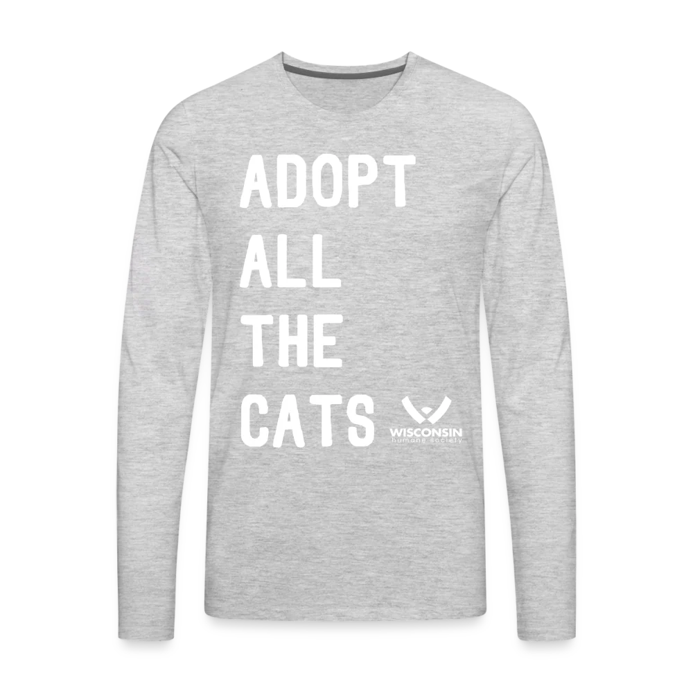 Adopt All the Cats Classic Premium Long Sleeve T-Shirt - Image 7