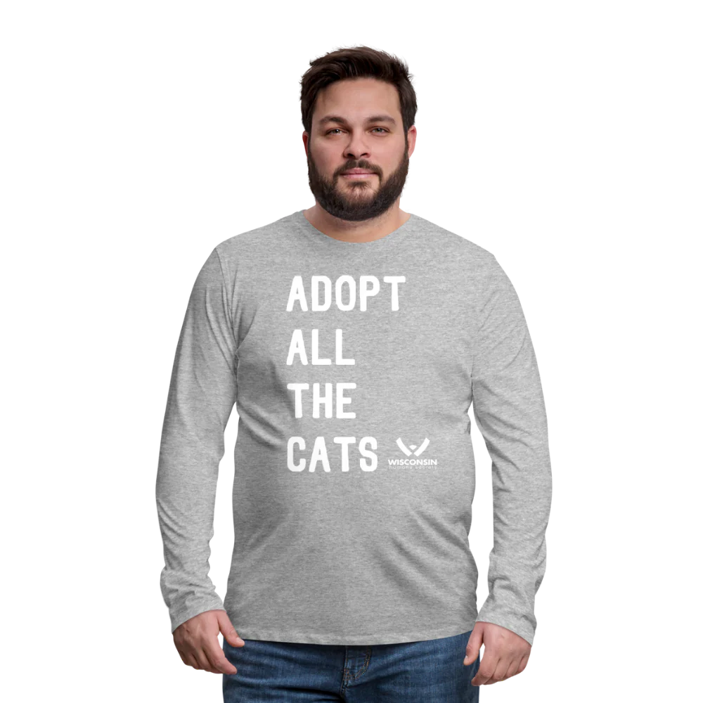 Adopt All the Cats Classic Premium Long Sleeve T-Shirt - Image 8