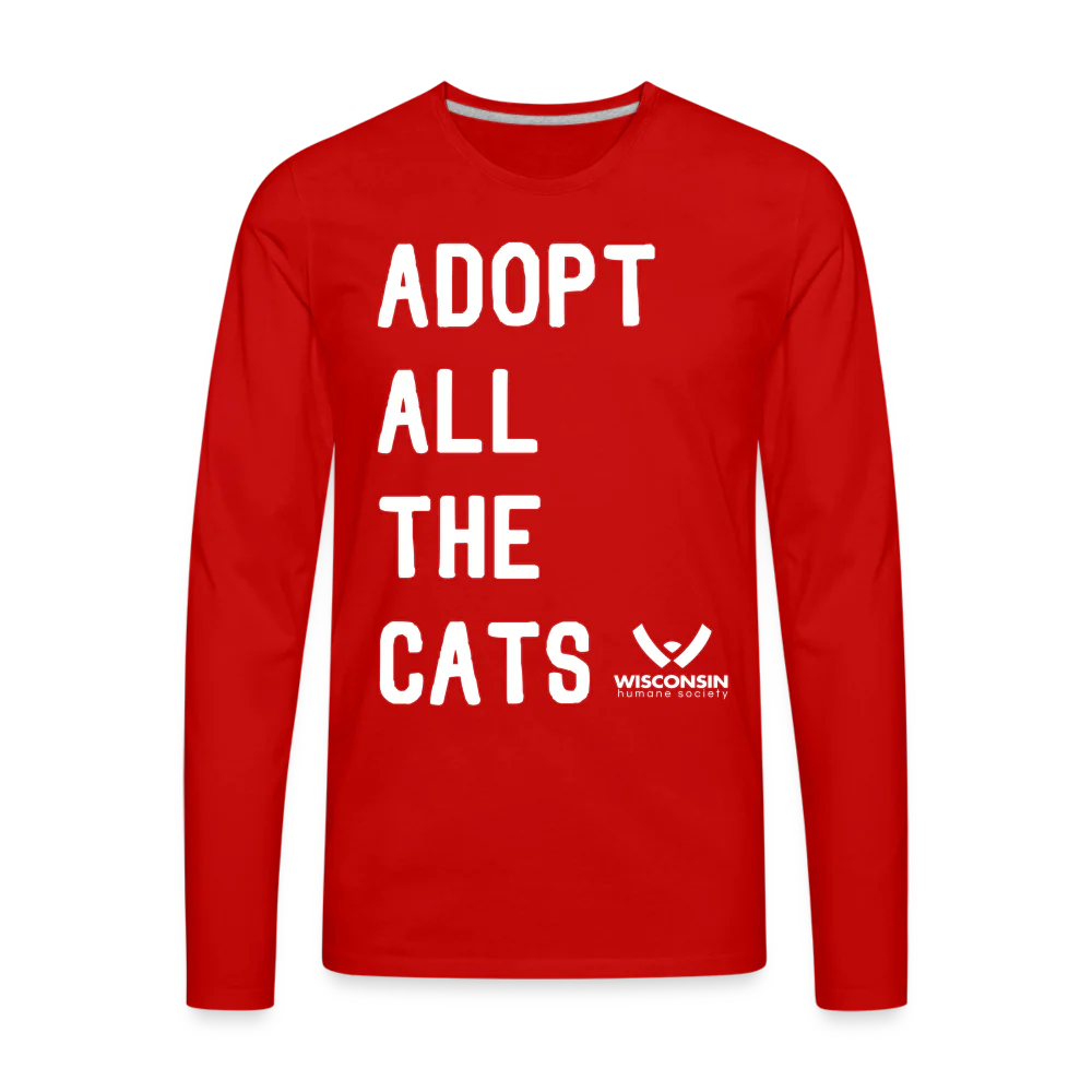 Adopt All the Cats Classic Premium Long Sleeve T-Shirt - Image 9