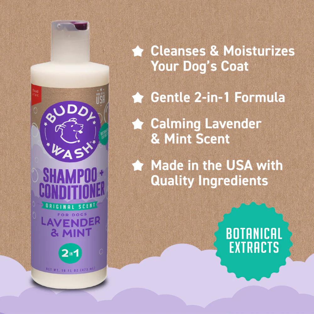 Cloud Star Buddy Wash Original Lavender & Mint Dog Shampoo & Conditioner - Image 4