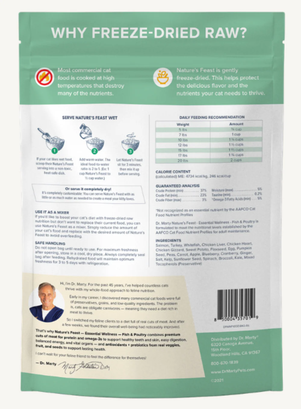 Dr. Marty Natures Feast Freeze Dried Fish & Poultry Cat Pouches - Image 6