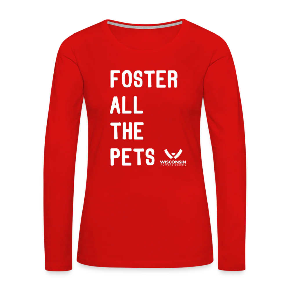 Foster All the Pets Contoured Premium Long Sleeve T-Shirt - Image 11