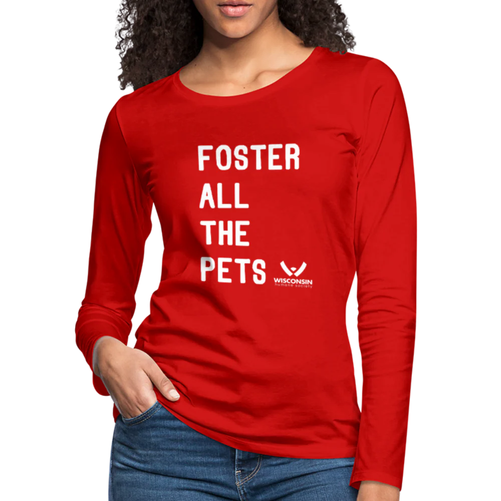 Foster All the Pets Contoured Premium Long Sleeve T-Shirt - Image 12