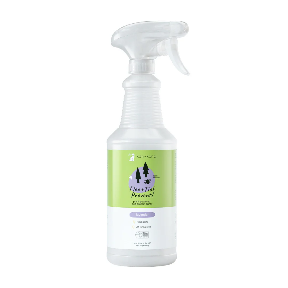 kin+kind Flea & Tick Prevent! Plant Powered Dog & Cat Protect Lemongrass Spray - Image 4