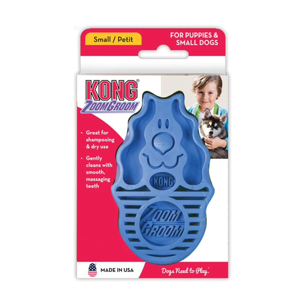Kong ZoomGroom Brush for Dogs & Puppies - Image 3