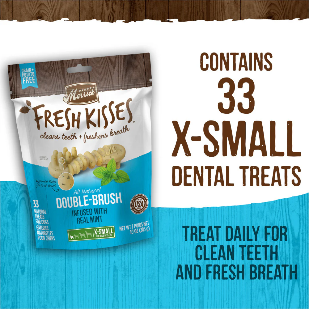 Merrick Fresh Kisses Dog Dental Treats With Mint Breath Strips Dog Treats for Toy Breeds - Image 10