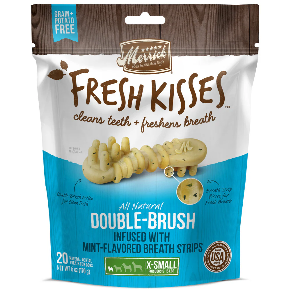 Merrick Fresh Kisses Dog Dental Treats With Mint Breath Strips Dog Treats for Toy Breeds - Image 7
