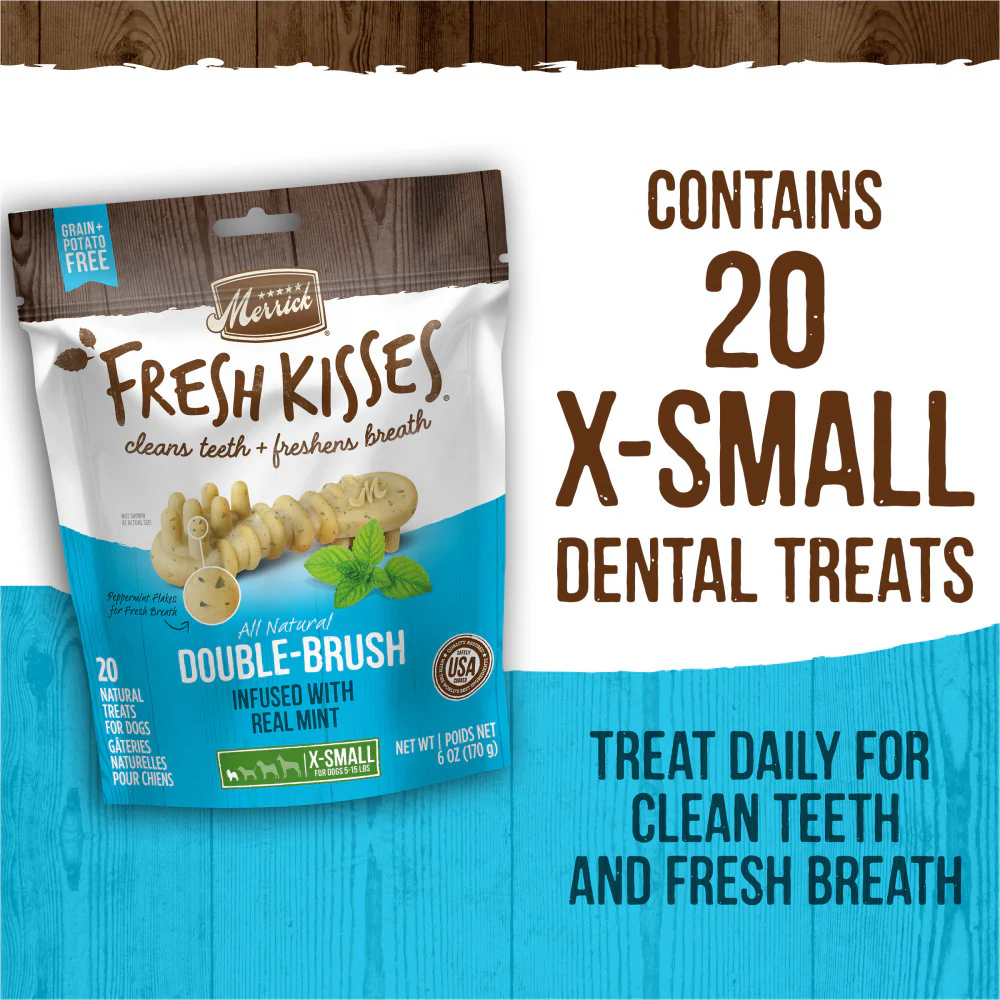 Merrick Fresh Kisses Dog Dental Treats With Mint Breath Strips Dog Treats for Toy Breeds - Image 8