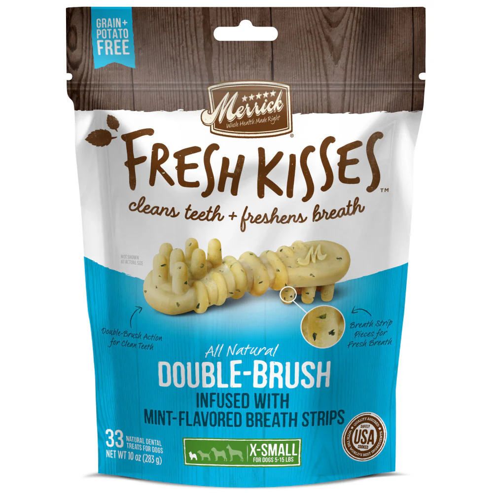 Merrick Fresh Kisses Dog Dental Treats With Mint Breath Strips Dog Treats for Toy Breeds - Image 9