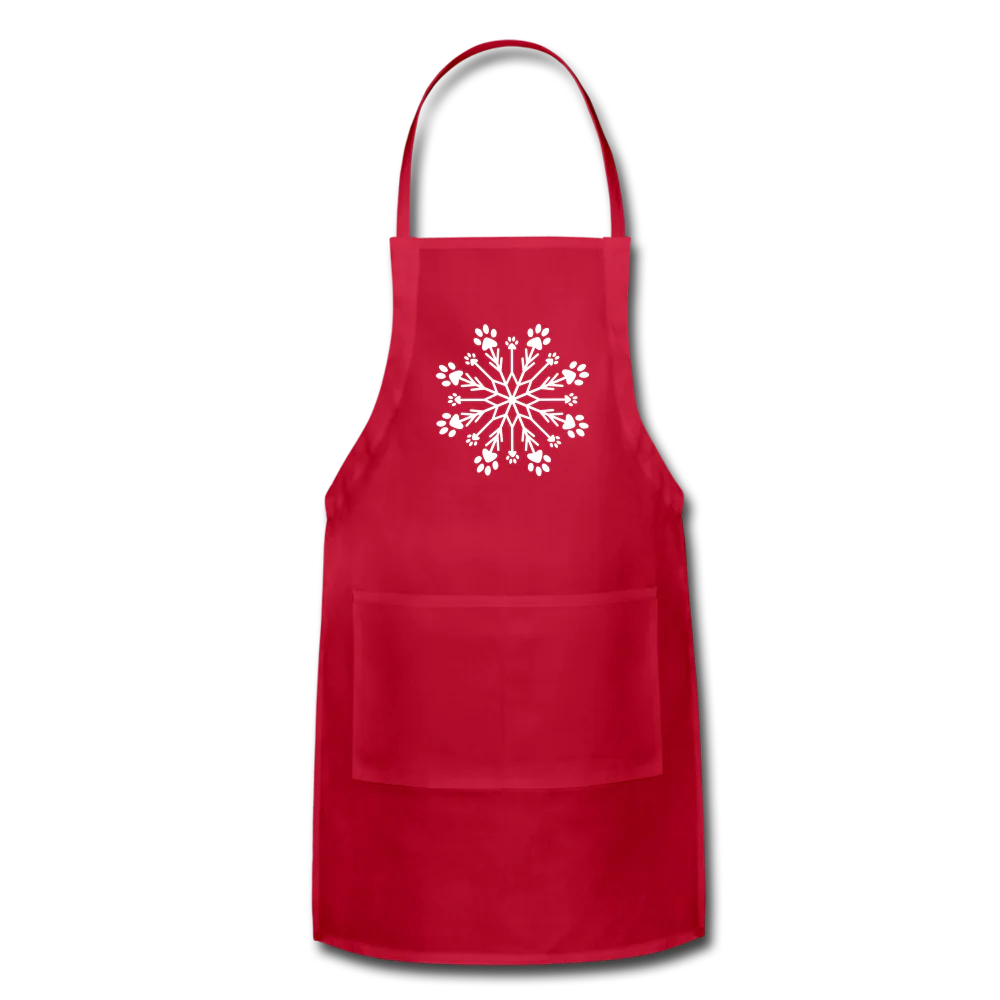 Paw Snowflake Adjustable Apron - Image 3