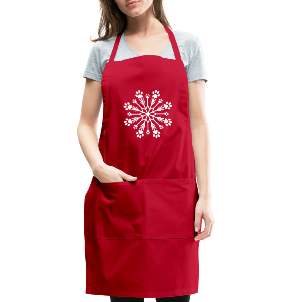 Paw Snowflake Adjustable Apron - Image 4