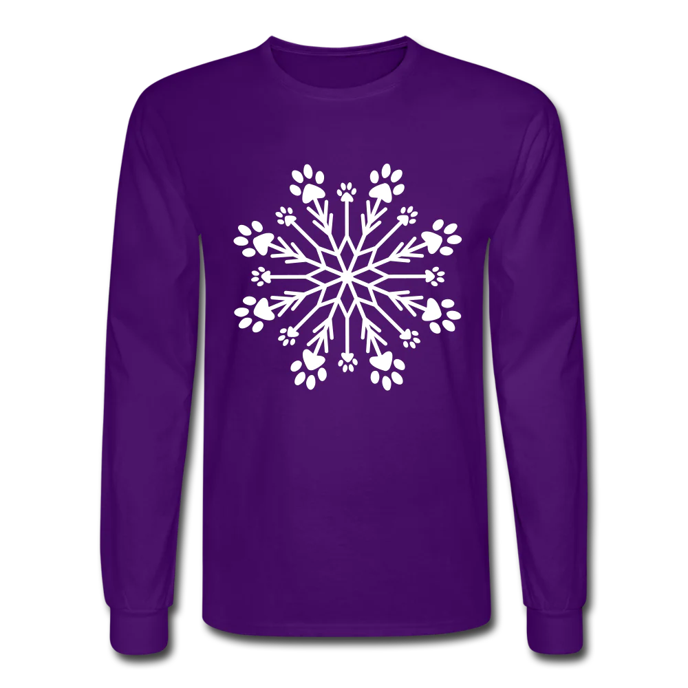 Paw Snowflake Classic Long Sleeve T-Shirt - Image 3
