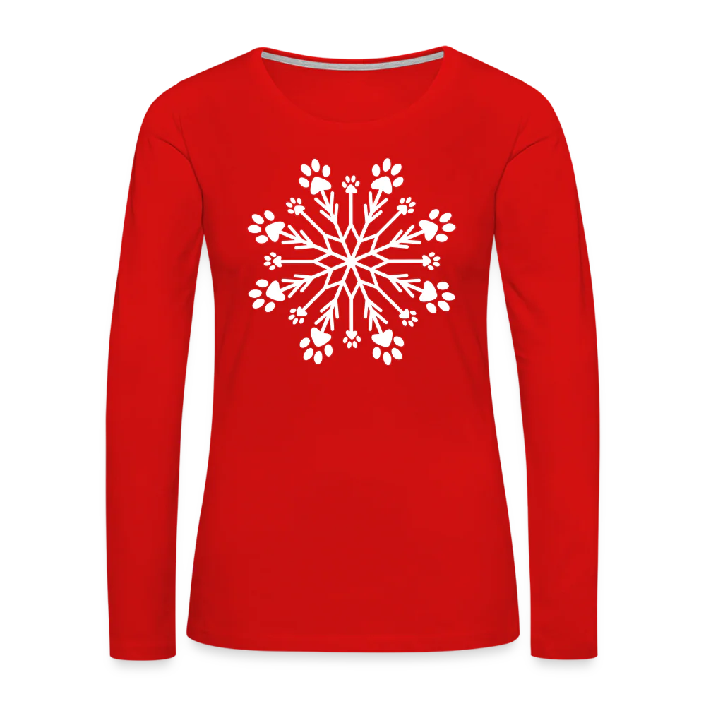 Paw Snowflake Premium Long Sleeve T-Shirt - Image 12