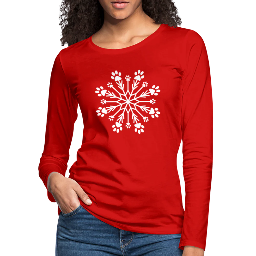 Paw Snowflake Premium Long Sleeve T-Shirt - Image 13