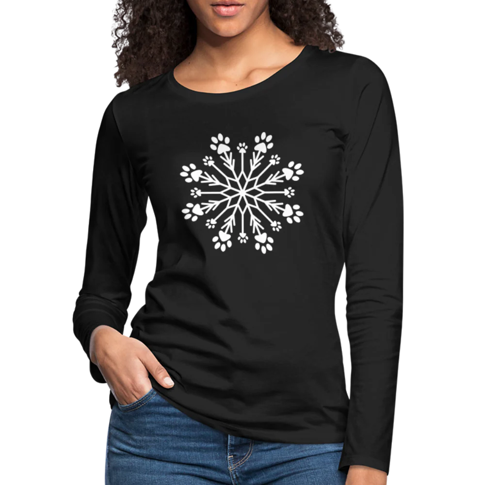 Paw Snowflake Premium Long Sleeve T-Shirt - Image 4