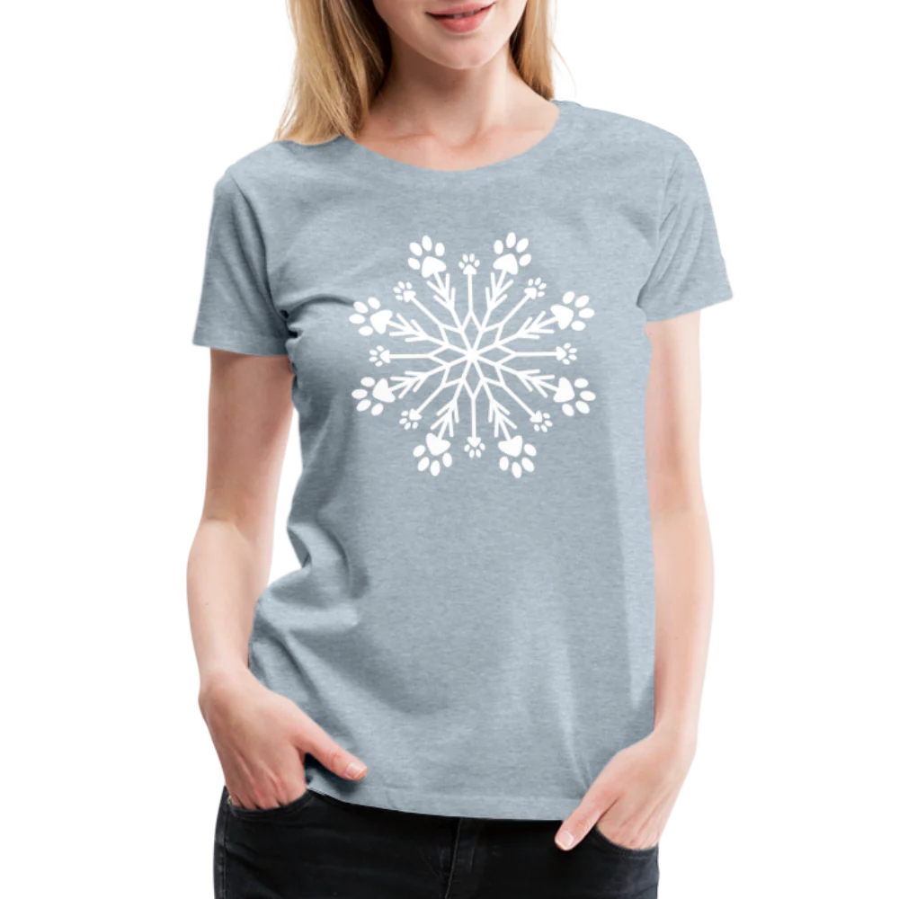 Paw Snowflake Premium T-Shirt - Image 18