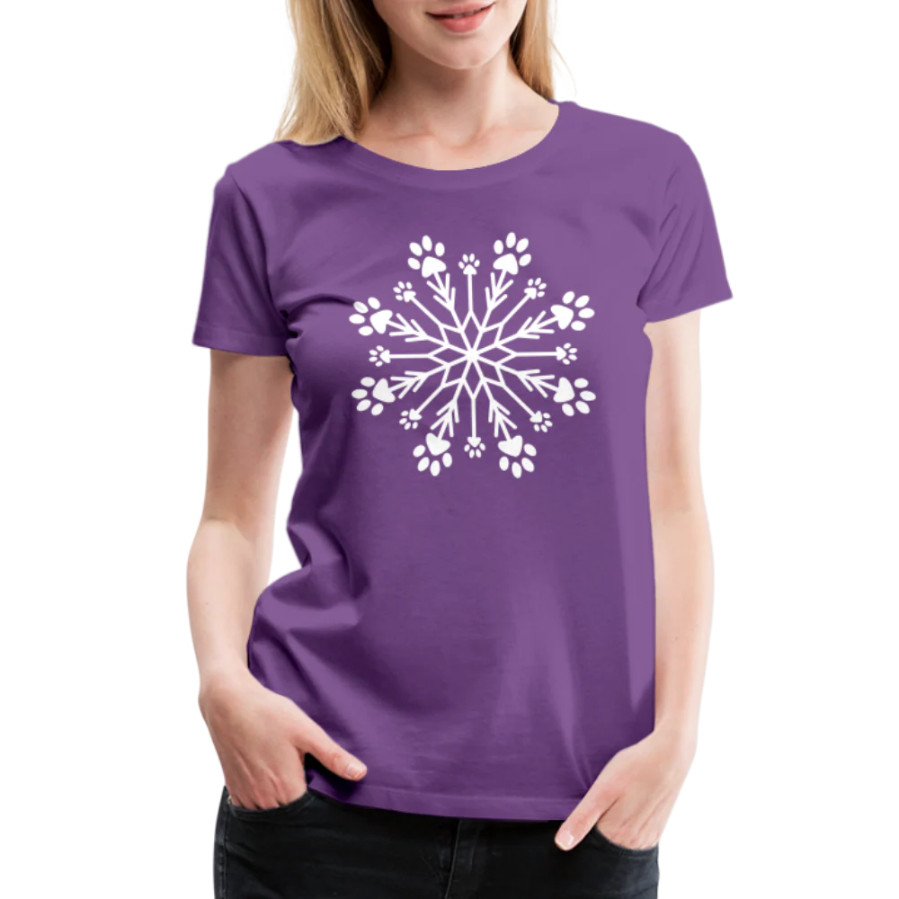 Paw Snowflake Premium T-Shirt - Image 24