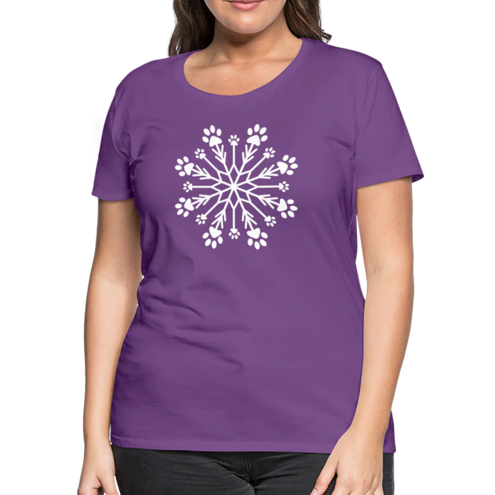 Paw Snowflake Premium T-Shirt - Image 25