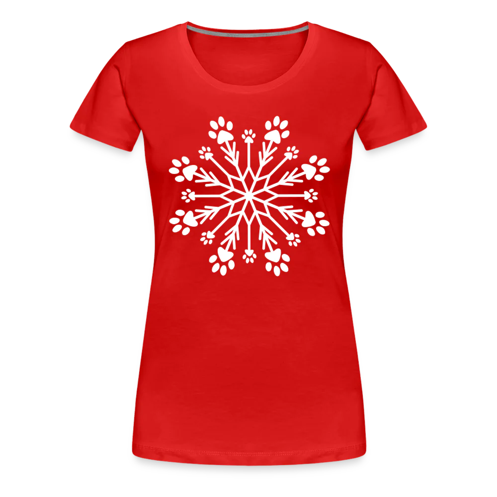 Paw Snowflake Premium T-Shirt - Image 26
