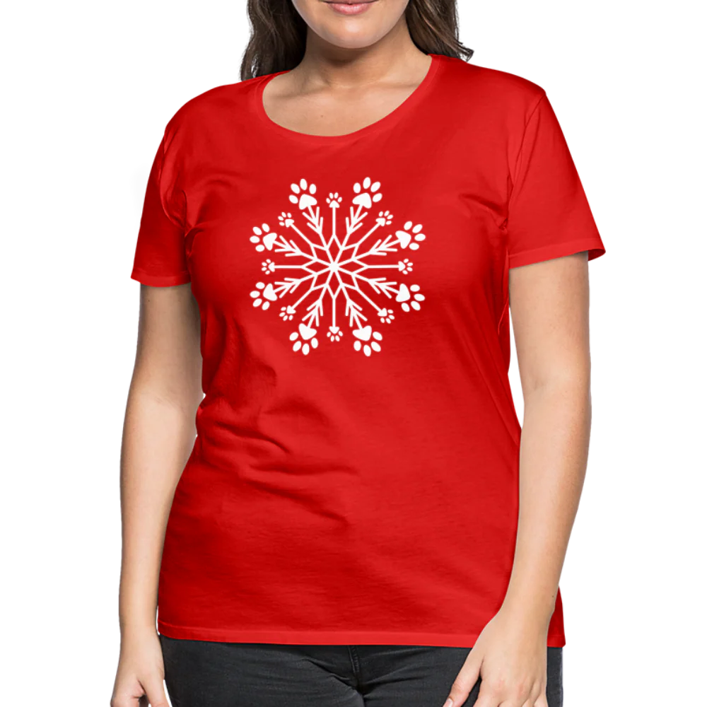 Paw Snowflake Premium T-Shirt - Image 28