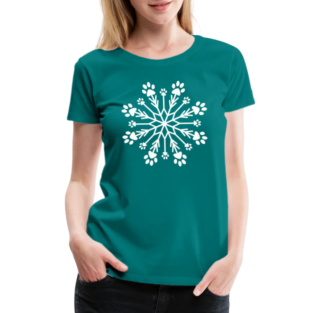 Paw Snowflake Premium T-Shirt - Image 33