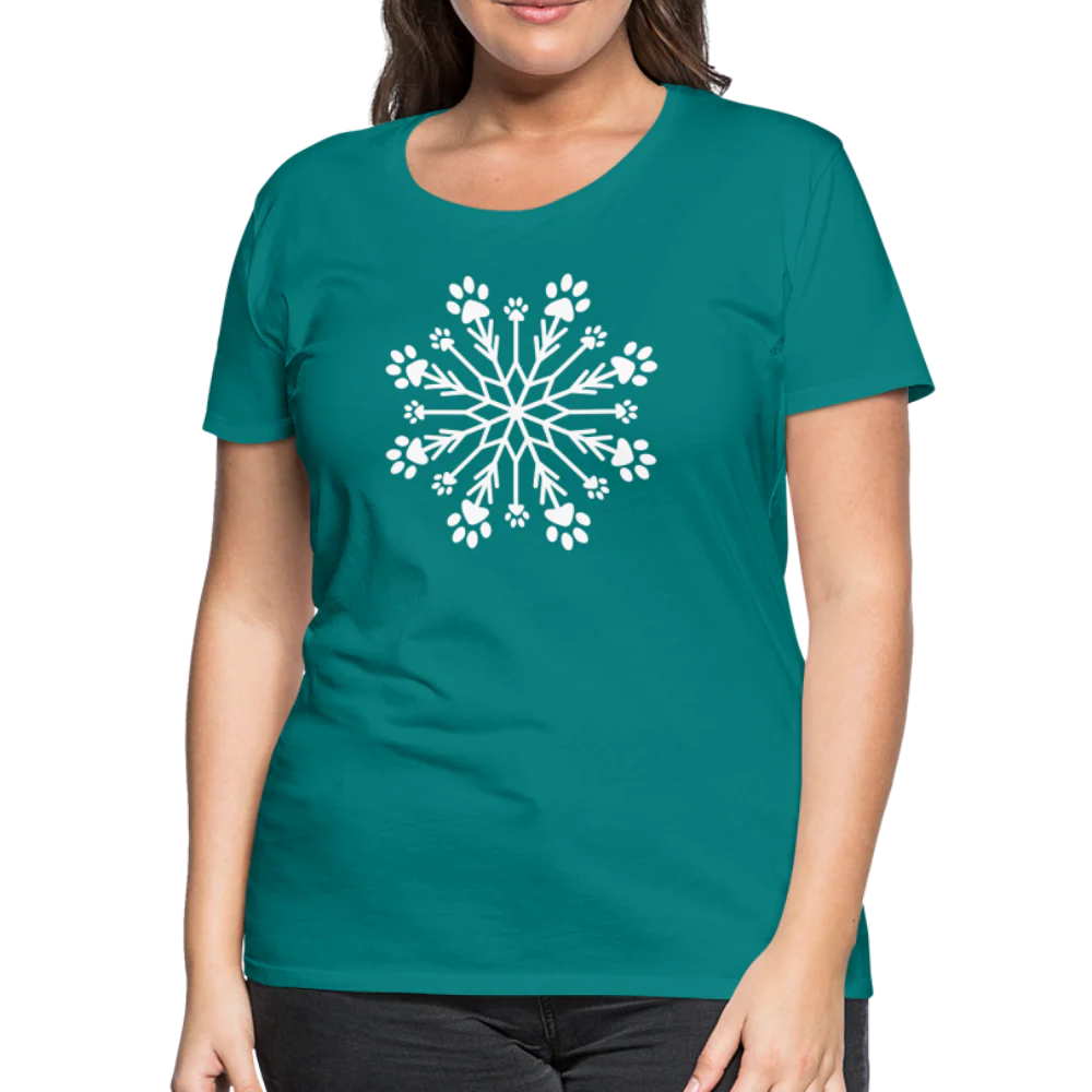 Paw Snowflake Premium T-Shirt - Image 34