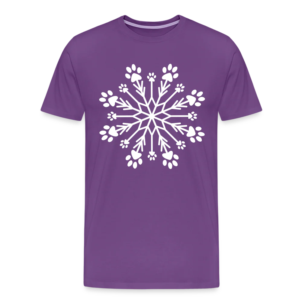 Paw Snowflake Premium T-Shirt - Image 19