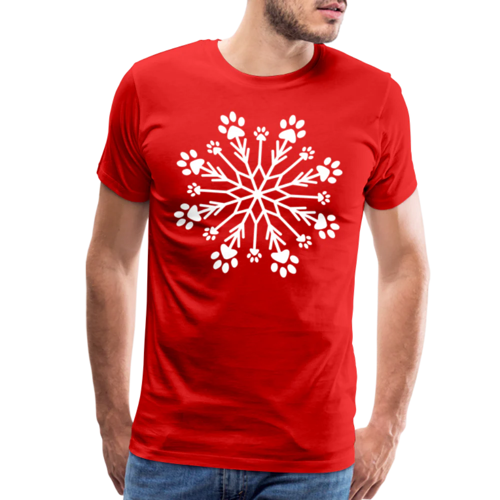 Paw Snowflake Premium T-Shirt - Image 23