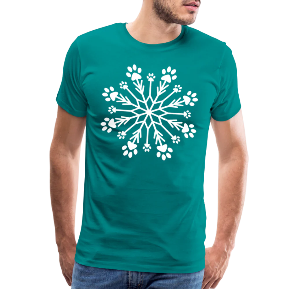Paw Snowflake Premium T-Shirt - Image 35