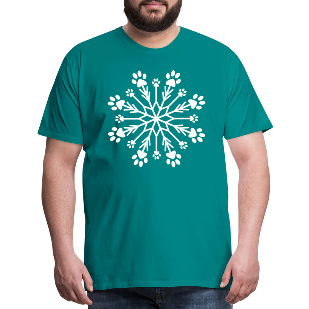 Paw Snowflake Premium T-Shirt - Image 36