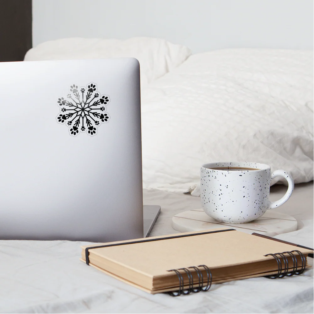 Paw Snowflake Sticker - Image 9