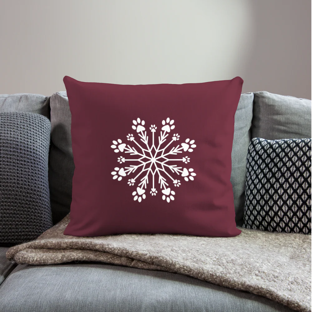 Paw Snowflake Throw Pillow Cover 18" x 18"� - Image 4