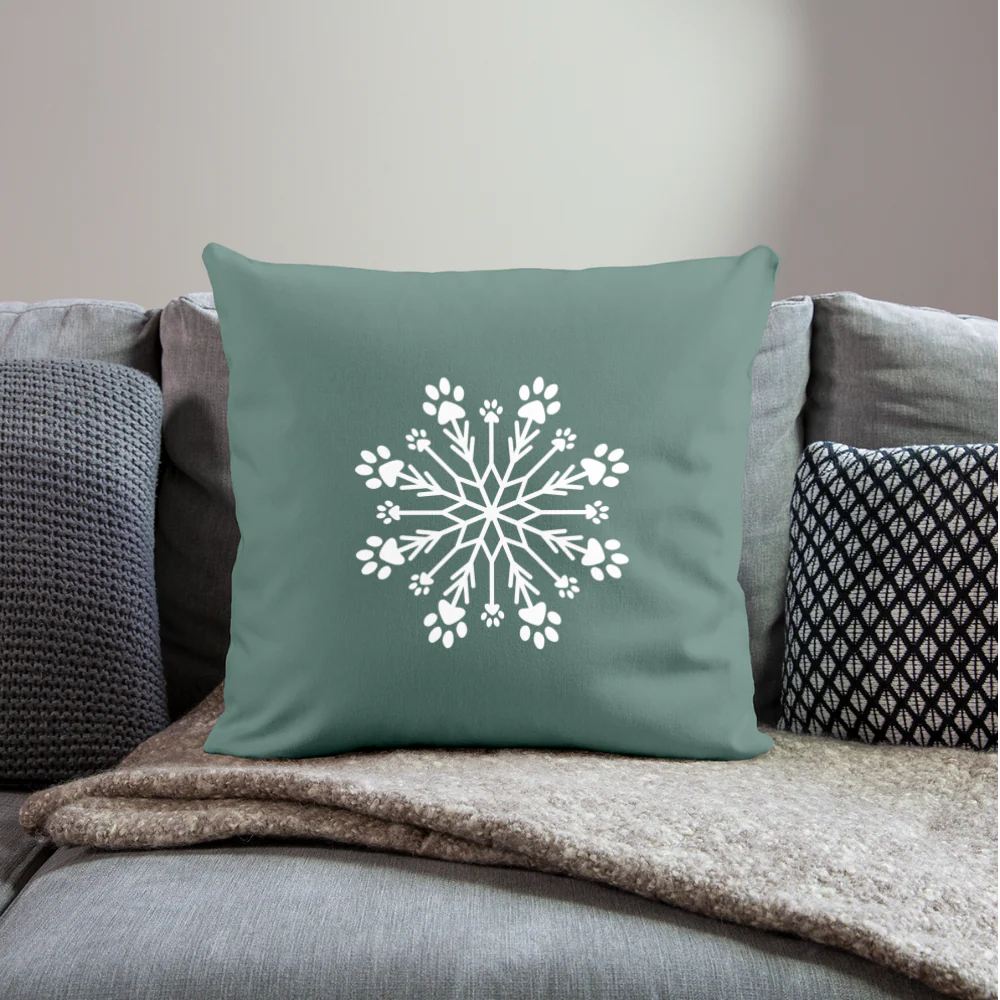 Paw Snowflake Throw Pillow Cover 18" x 18"� - Image 6