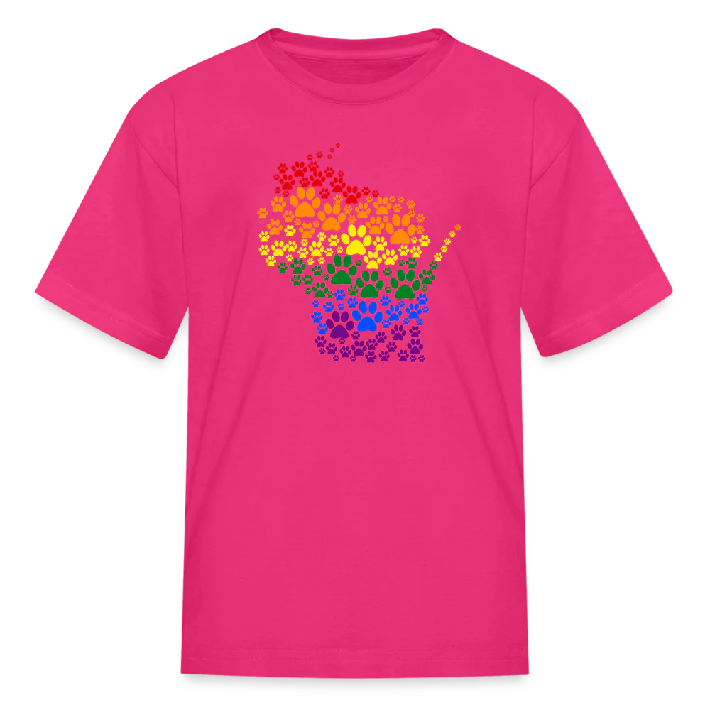Pride Paws Kids' T-Shirt - Image 4