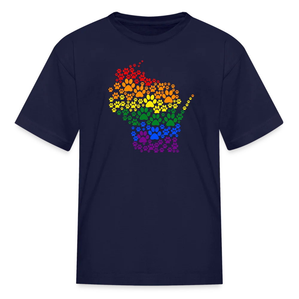 Pride Paws Kids' T-Shirt - Image 6