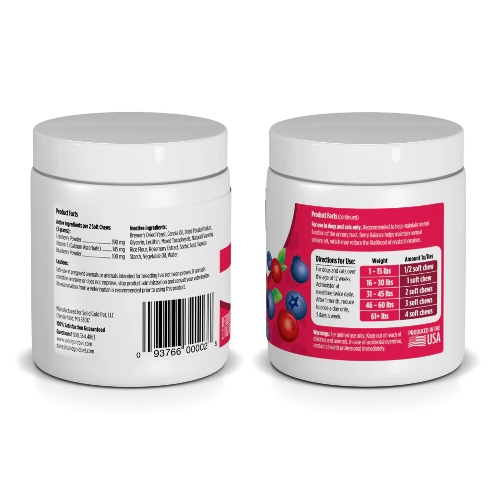 Solid Gold Berry Balance Nutritional Supplement Powder for Dogs & Cats - Image 3