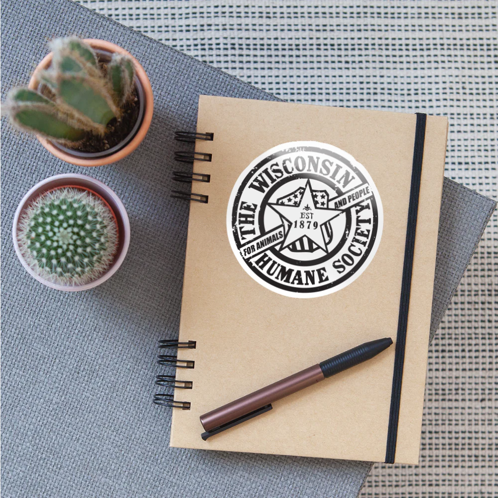 WHS 1879 Distressed Logo Sticker - Image 5