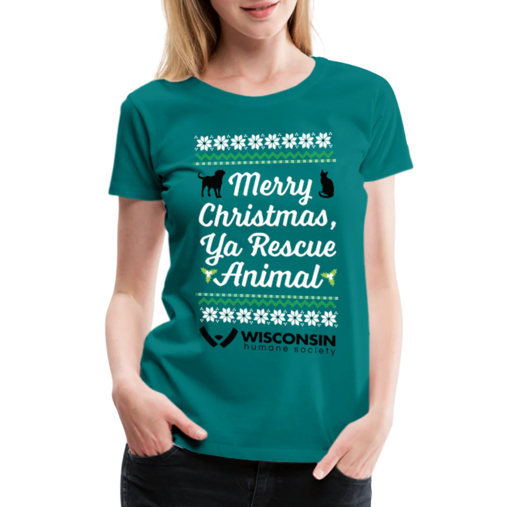 Ya Rescue Animal Contoured Premium T-Shirt - Image 20